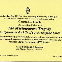 Bavicchi Ephemera Collection, March-April, 1999.