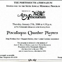 Bavicchi Ephemera Collection, January-February, 2000