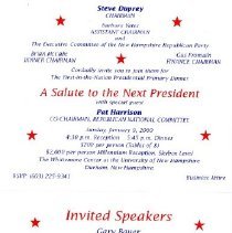 Bavicchi Ephemera Collection, January-February, 2000