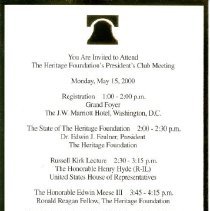 Bavicchi Ephemera Collection,  May-June, 2000