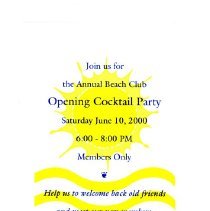 Bavicchi Ephemera Collection,  May-June, 2000