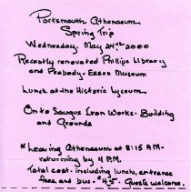 Bavicchi Ephemera Collection,  May-June, 2000