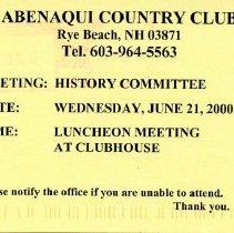 Bavicchi Ephemera Collection,  May-June, 2000