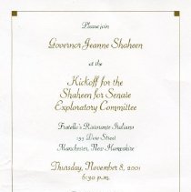 Bavicchi Ephemera Collection, November-December, 2001