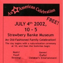 Bavicchi Ephemera Collection, July - August, 2002.