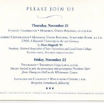 Bavicchi Ephemera Collection, November - December, 2002.