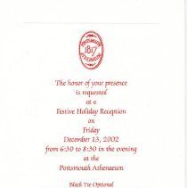 Bavicchi Ephemera Collection, November - December, 2002.