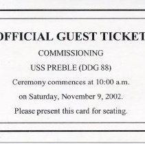 Bavicchi Ephemera Collection, November - December, 2002.