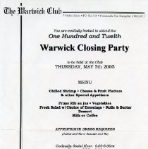 Bavicchi Ephemera Collection, May - June, 2005.