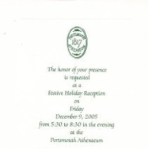 Bavicchi Ephemera Collection, November - December, 2005.