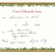 Bavicchi Ephemera Collection, November - December, 2005.