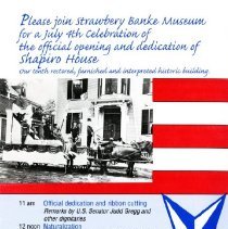 Official Opening and Dedication of Shapiro House