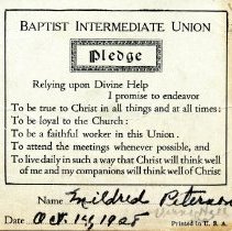 Mildred Peterson scrapbook pertaining to Portsmouth High School (c. 1929)