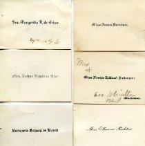 Calling cards collection