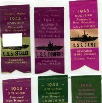Souvenir ribbons for PNSY launchings, commissionings, etc.