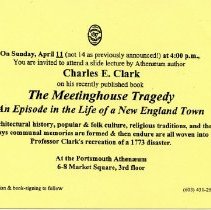 The Meetinghouse Tragedy