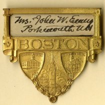 Boston [metal name badge]