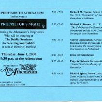 A Proprietor's Night (at the Athenaeum)