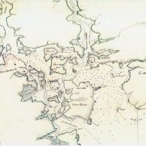 A Draught of the Harbour and River of Piscataqua (partial enlargement)