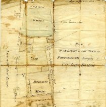 Plan of an Estate in the Town of Portsmouth Belonging to Cap'n John Boadge

oage