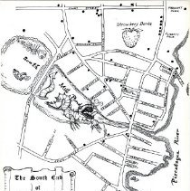 Fun Map of the South End printed as a supplement in The South Ender Newsletter