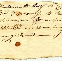 John Watson and Jonathan Cilley Promissory Note