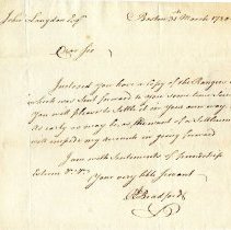 John Bradford to John Langdon