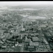 Aerial of Downtown Portsmouth (contact print)