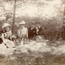 Emily and Marion Laighton with Friends