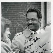 Mayor Eileen D. Foley and Rev. Jessie Jackson