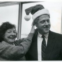 Mayor Eileen D. Foley and Arkansas Governor Bill Clinton