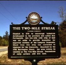 Historical Marker: The Two-Mile Streak