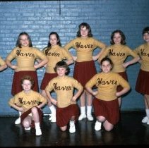Haven School Cheerleaders, 2/15/1965.