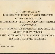 Launch Invitation for the Ammonoosuc