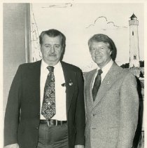 Jimmy Carter and Leo Langelier Sr.