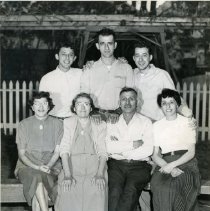 Guiseppe and Theresa Pirini with Children at their 40th wedding anniversary