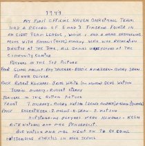 Haven Athletic Committee Album, Page One