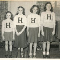 Haven School Cheerleading Squad, 1949