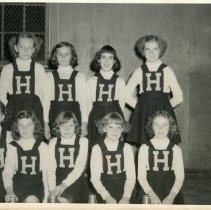 Haven School Cheerleading Squad, 1950