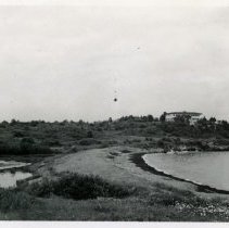 Lagoon Formed Back of Bay Head Beach