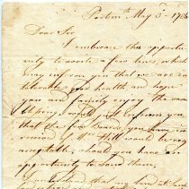 Anonymous letter, 1786