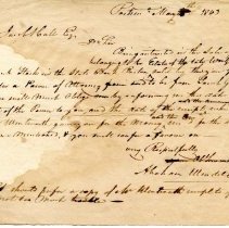 William Gardner Estate Papers, 1843