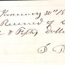 Marcy, Daniel, Bills & receipts