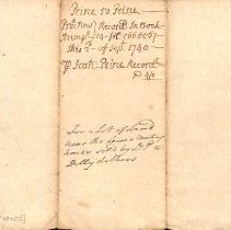 Peirce Deeds, 1715-1753