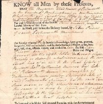 Peirce Deeds, 1744-1800