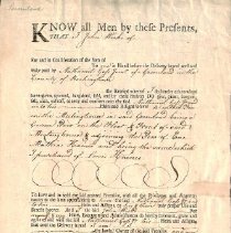 Miscellaneous Deeds, 1672-1870