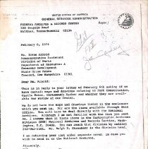 Fort Constitution correspondence, 1973-1989. (S470).