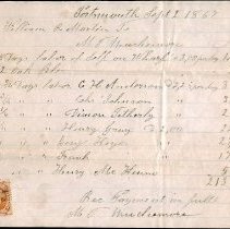 Muchemore, Meshach T., Receipt