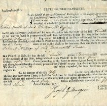 State of New Hampshire court documents, 1816-1817
