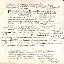 Sheriff. Writs, 1802-1836